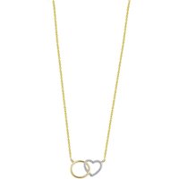 Xenox Damen Halskette Love Story vergoldet XS3611G