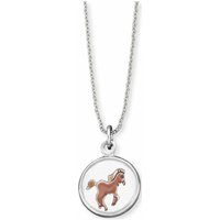 Engelsrufer Kinder Halskette mit Pferd Anhänger Bicolor HEN-GLAS-05STRENGTH