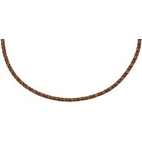 Ernstes Design Damen Lederhalsreif 50cm Braun LG4C-HB-50
