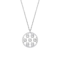 🦚 Kette für Damen aus Sterlingsilber mit Zirkonia