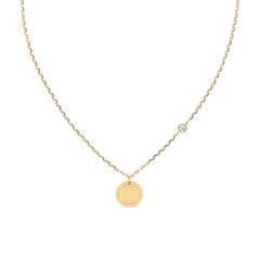 🦚 Kette Dust für Damen aus vergoldetem Edelstahl