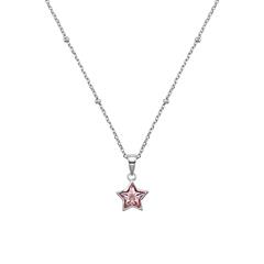 🦚 Sternkette aus 925er Silber für Mädchen, Zirkonia