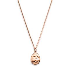 🦚 Damenkette Treasure Ocean Drop aus Edelstahl, rosé