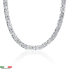 🦚 925 Silberkette: Königskette Silber 6mm