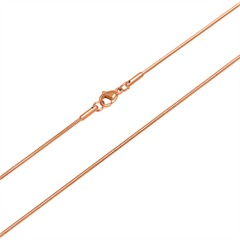 🦚 Hochwertige Schlangenkette Edelstahl rosé vergoldet