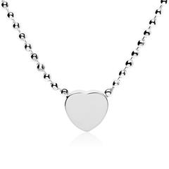 🦚 Herzkette aus 925er Silber mit Gravuroption