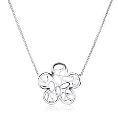 🦚 Kette Blume aus 925er Sterlingsilber