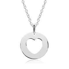 🦚 Kette Anhänger Herz aus 925er Sterlingsilber