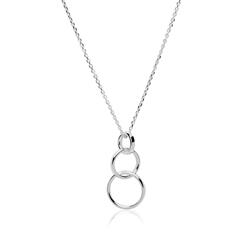 🦚 Sterlingsilber Kette mit Kreisanhänger