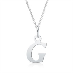 🦚 Buchstabenkette G aus 925er Silber