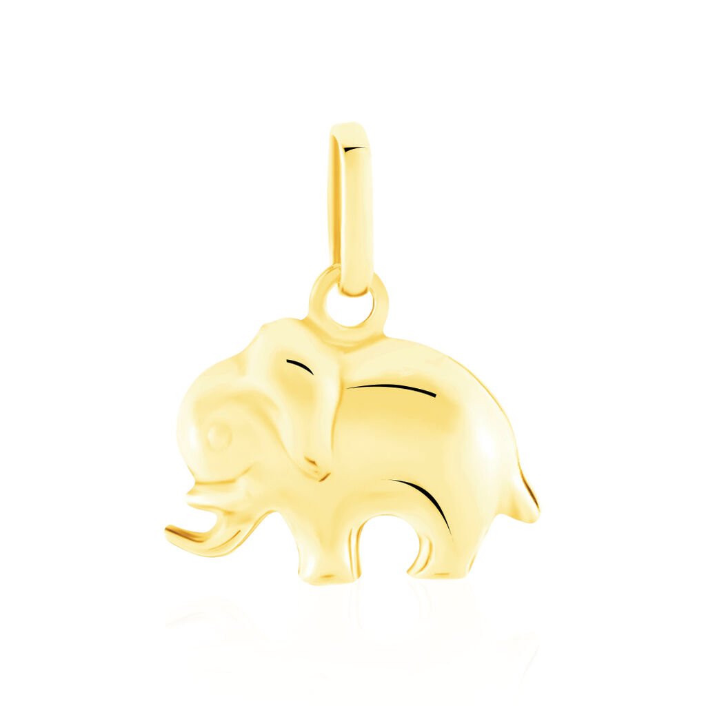🦚 Anhänger Gold 375 Elefant Haiza, Anhänger ohne Stein