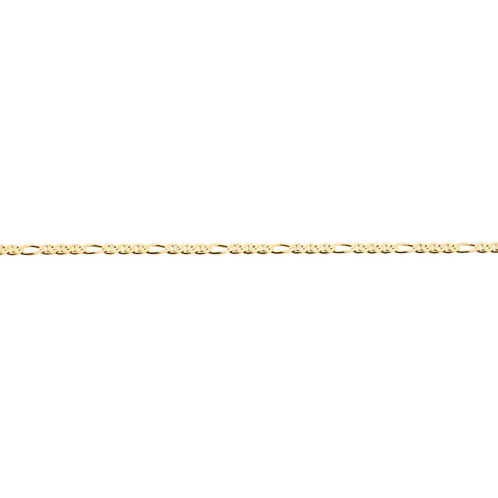 🦚 Unisex Stegpanzerkette Gold 375 , Kette ohne Stein