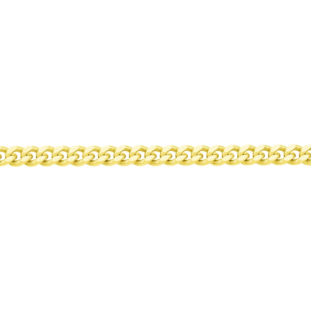 🦚 Unisex Panzerkette Gold 375 , Kette ohne Stein