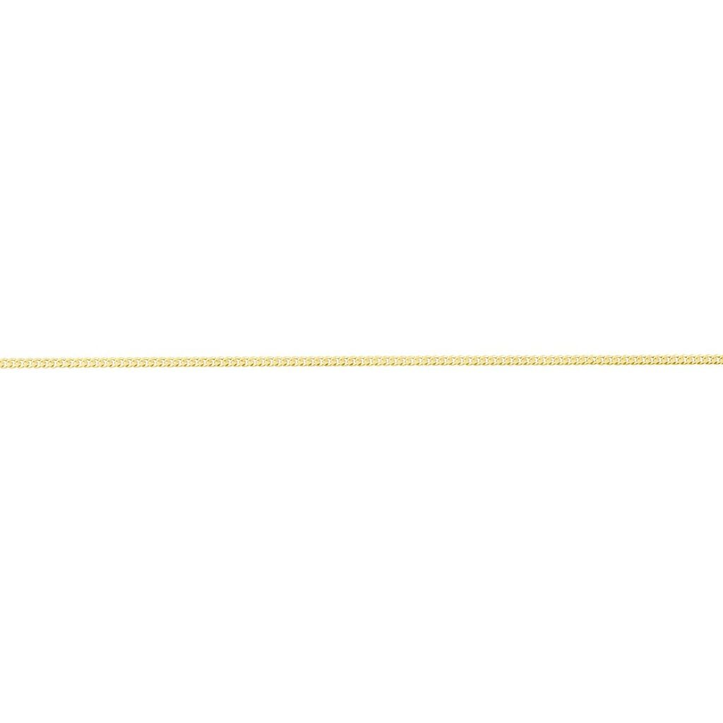 🦚 Unisex Panzerkette Gold 375 , Kette ohne Stein