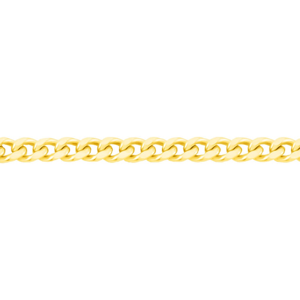 🦚 Damen Panzerkette Gold 375 , Kette ohne Stein