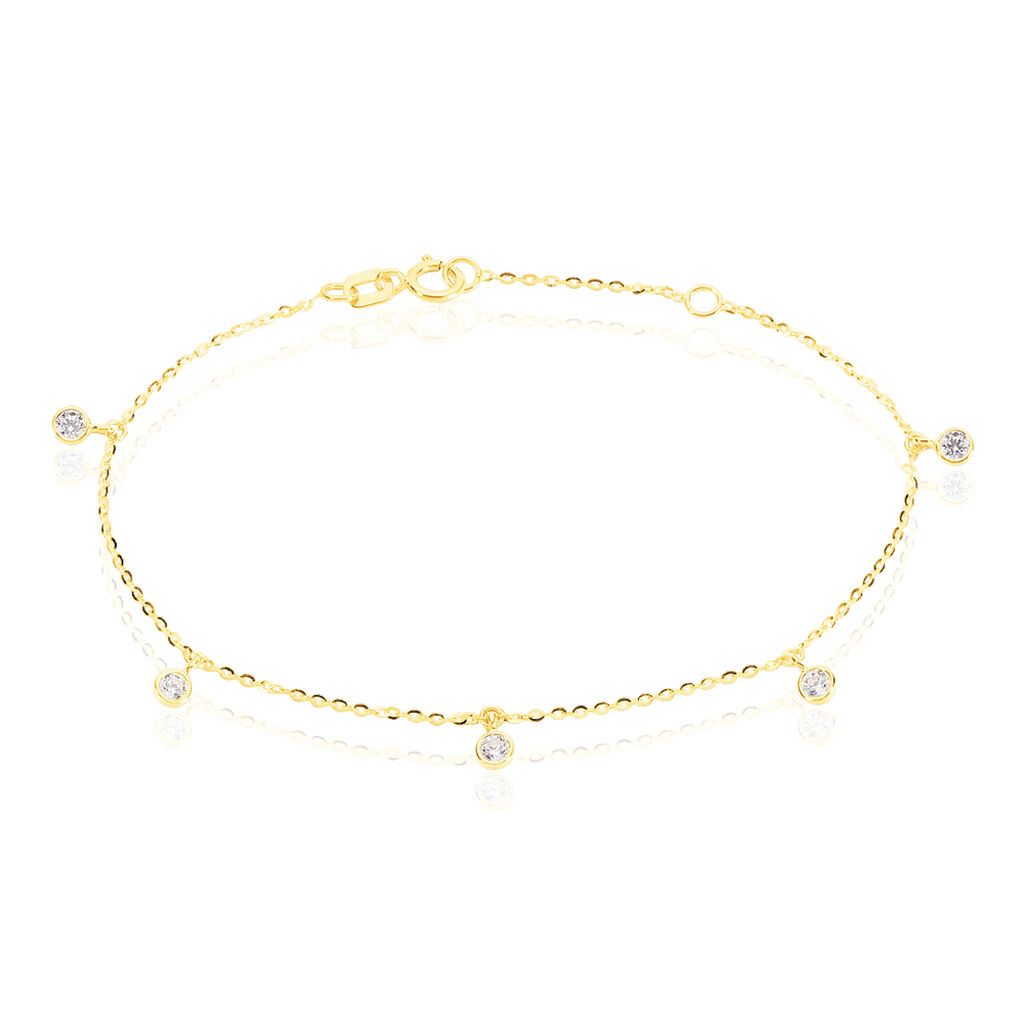 🦚 Damen Armband Gold 375 Zirkonia Talila 1, Armband mit Stein