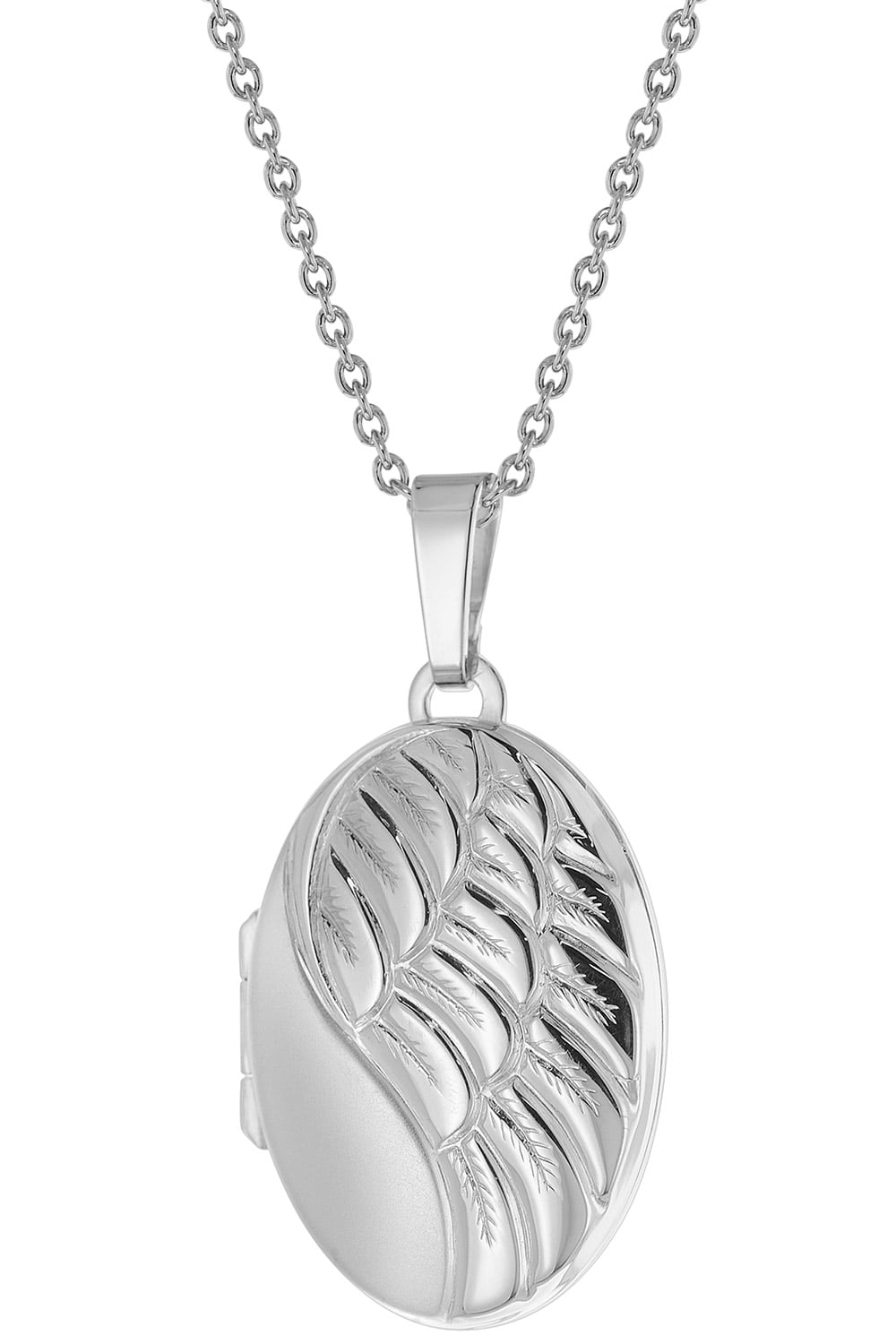 trendor 75772 Damen-Kette mit Flügel-Medaillon Silber 925
