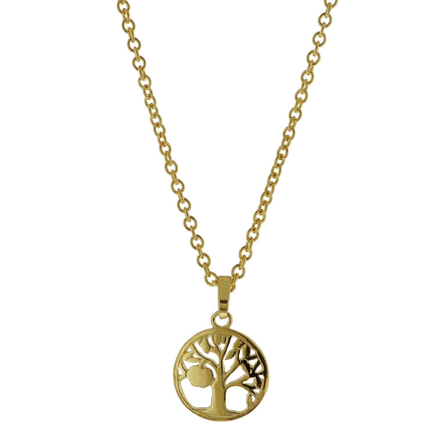 trendor 51359 Halskette Lebensbaum 925 Sterlingsilber Goldplattiert