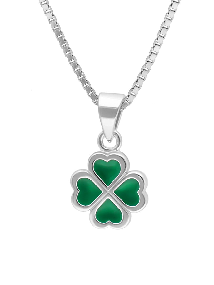 trendor 41685 Kinder-Halskette Silber 925 Collier mit Glücksbringer