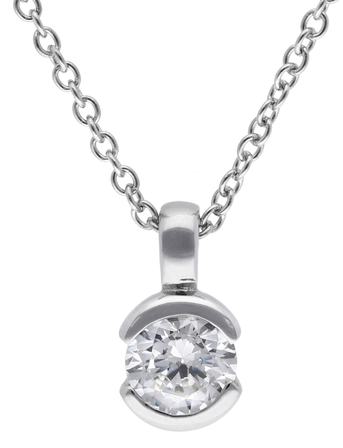 trendor 15142 Damen-Collier Silber 925 Zirkonia