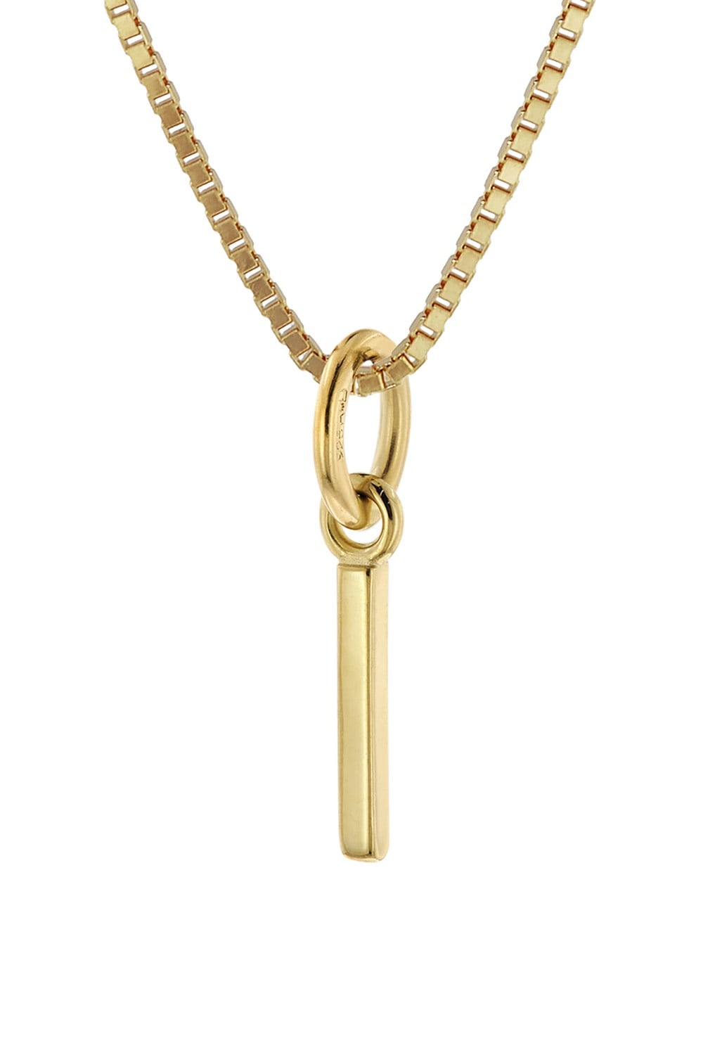 trendor 15255-I Damen-Kette mit Buchstabe I Anhänger Gold auf Silber 925