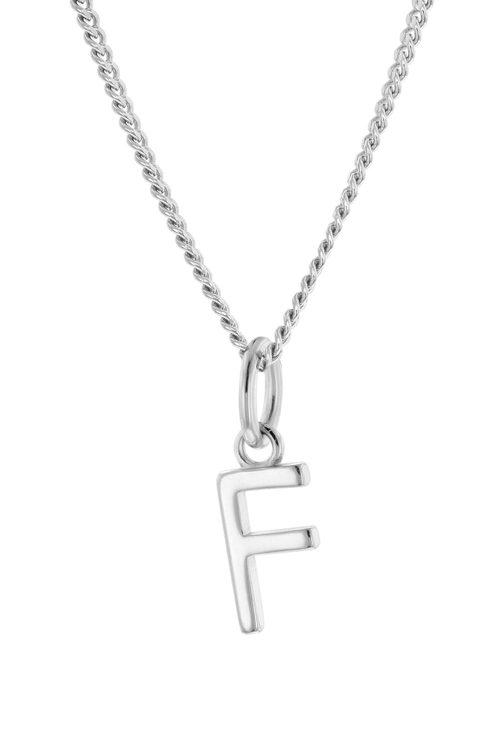 trendor 15210-F Damen-Kette mit Buchstabe F Anhänger Silber 925