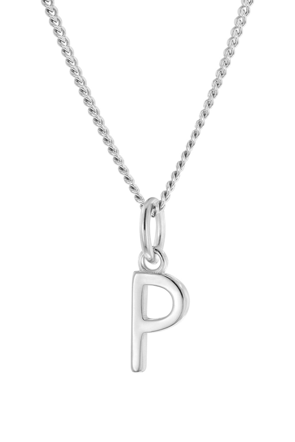 trendor 15210-P Damen-Halskette mit Buchstabe P Anhänger Silber 925