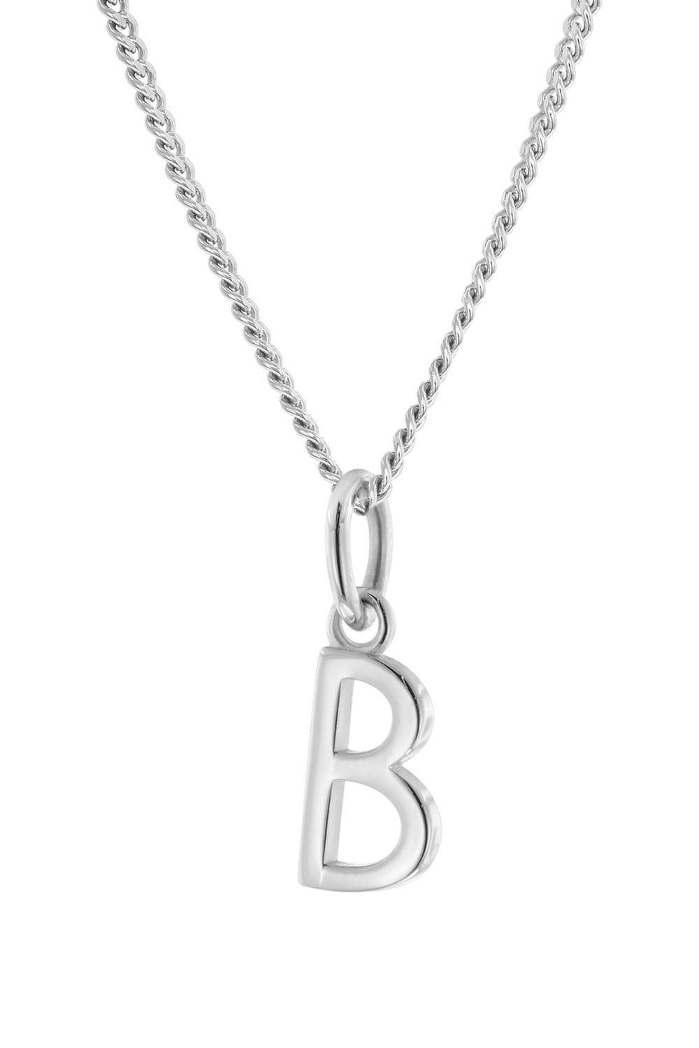 trendor 15210-B Damen-Halskette mit Buchstabe B Anhänger Silber 925