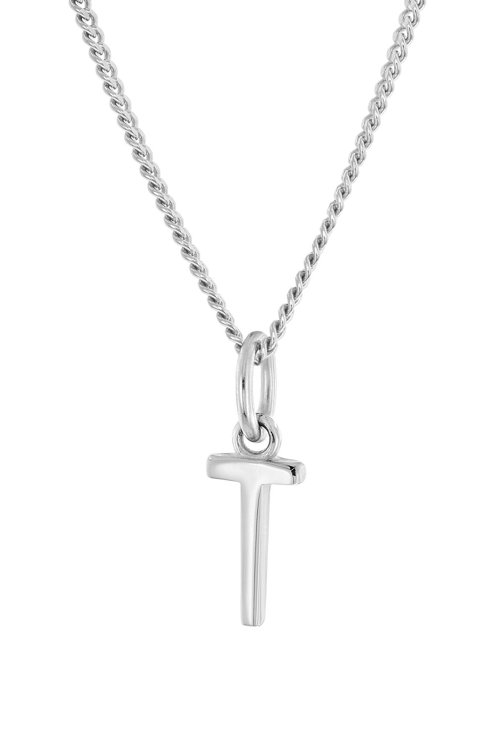 trendor 15210-T Damen-Kette mit Buchstabe T Anhänger Silber 925