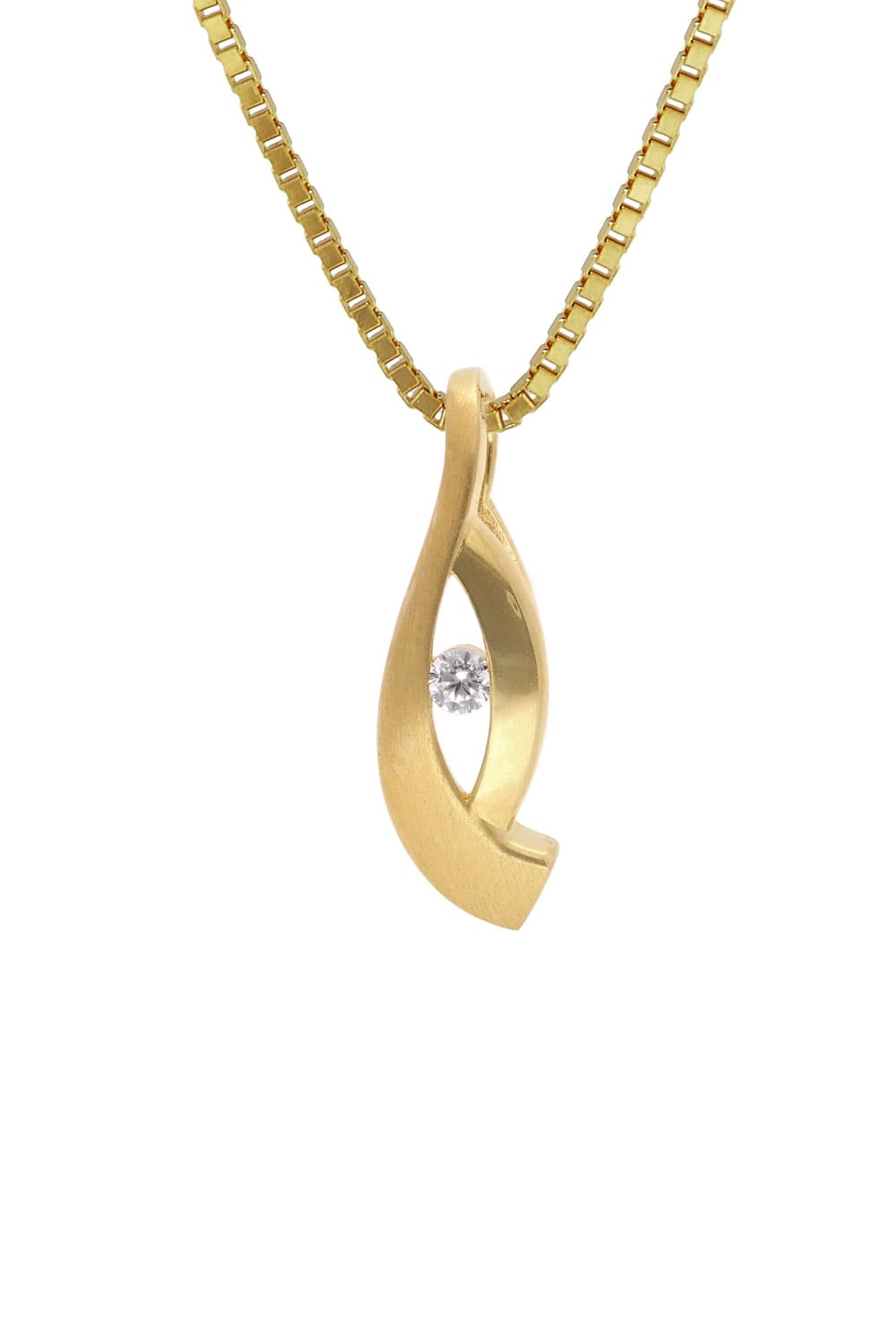 trendor 15618 Damen-Kette 925 Silber Vergoldet mit Synth. Zirkonia