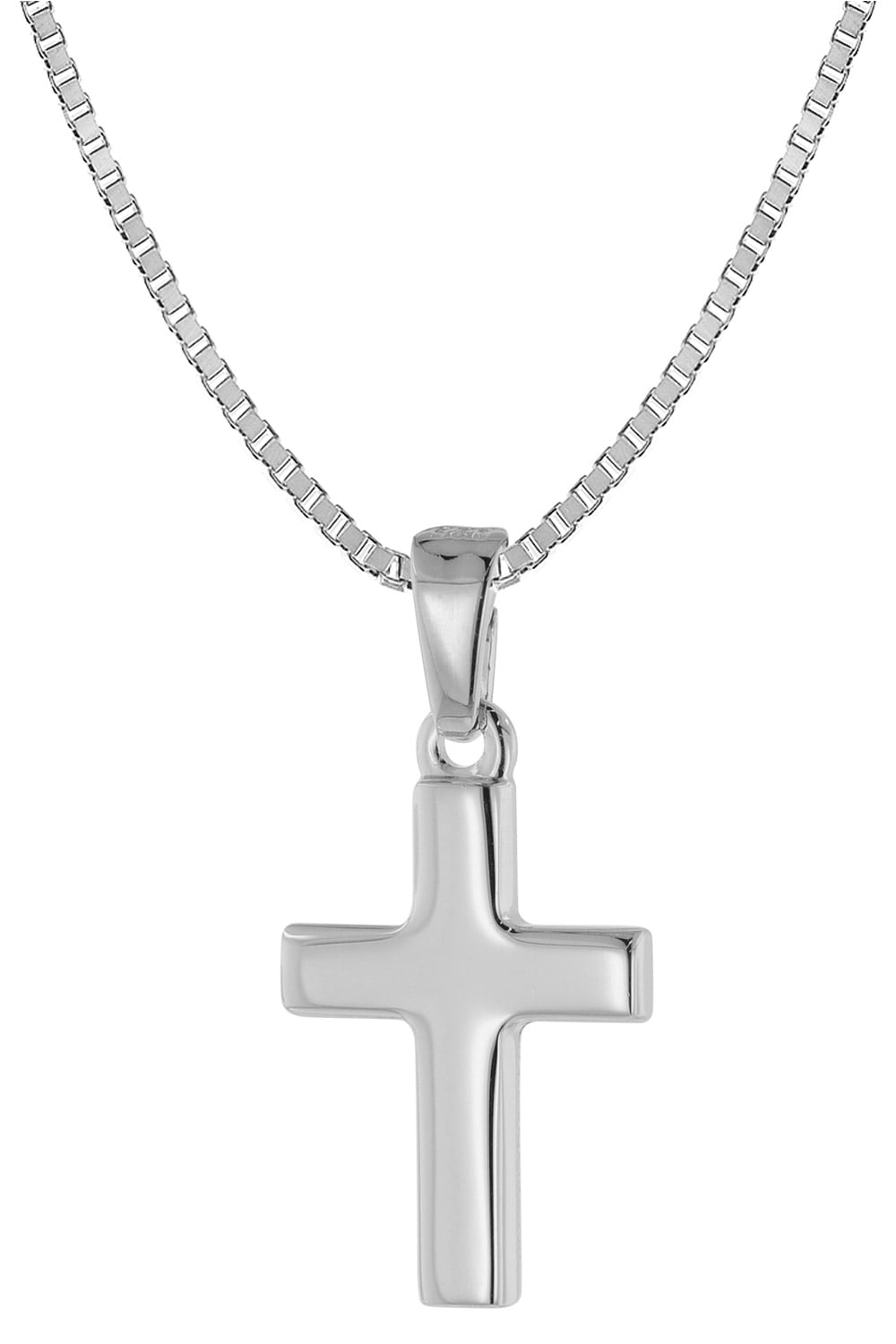 trendor 39582 Kreuz mit Halskette für Kinder 925 Silber