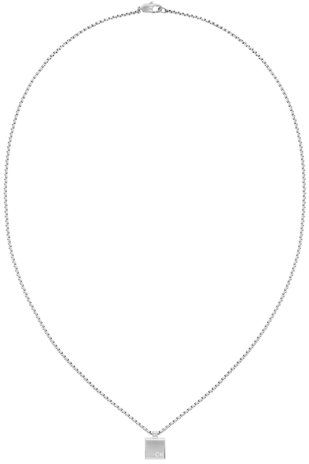 Calvin Klein 35000486 Herrenkette mit Anhänger Edelstahl Minimalistic Squares