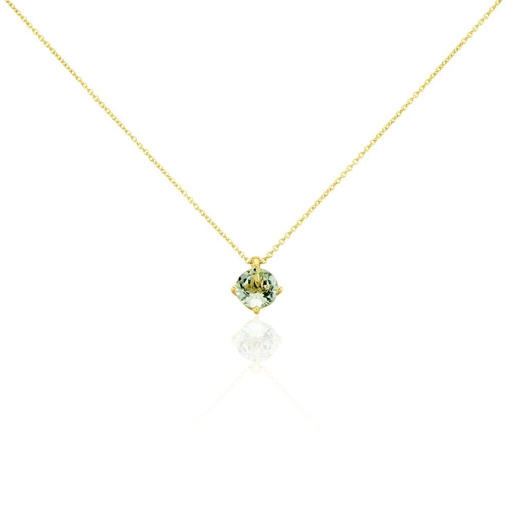 🦚 Damen Halskette Silber 925 Gold plattiert Zirkonia, Collier mit Stein