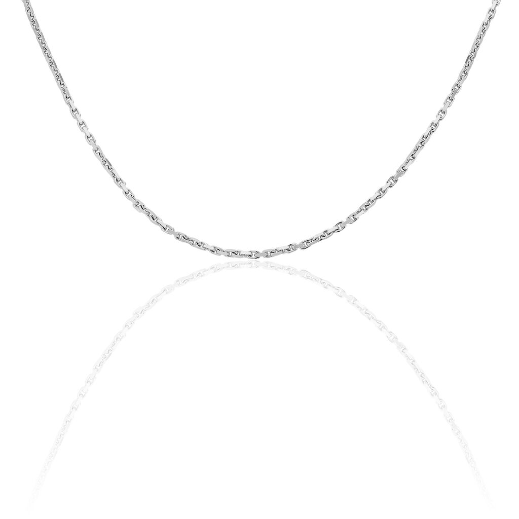 🦚 Damen Ankerkette Silber 925 Diamantiert , Kette ohne Stein