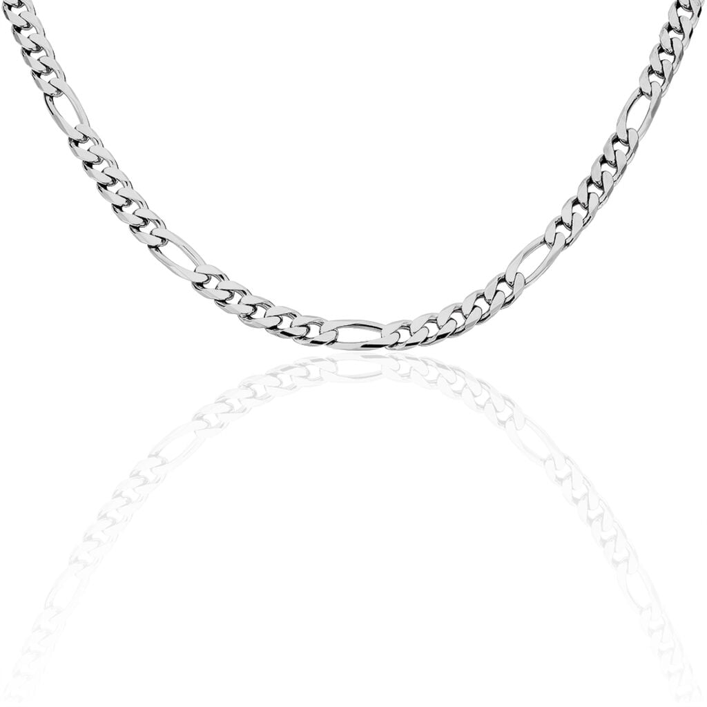 🦚 Unisex Figarokette Silber 925 , Kette ohne Stein