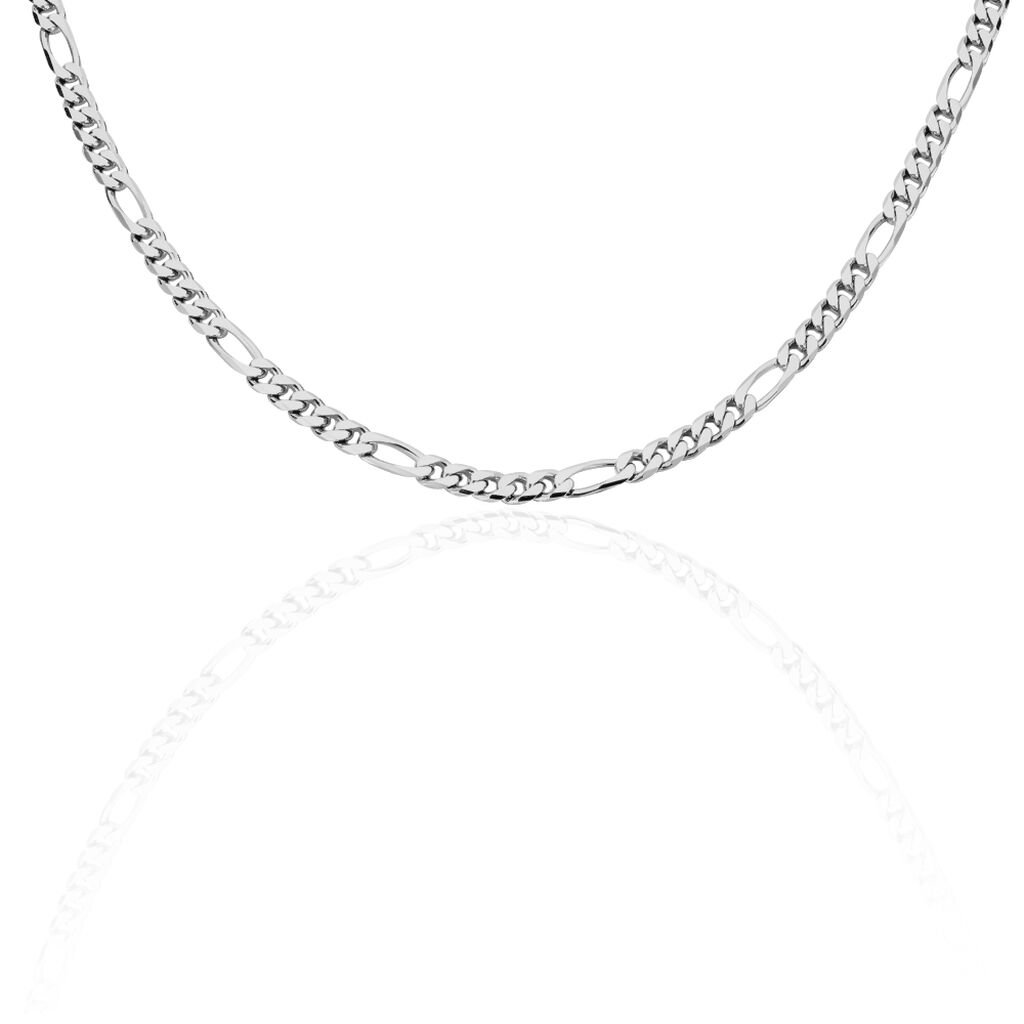 🦚 Unisex Figarokette Silber 925 , Kette ohne Stein