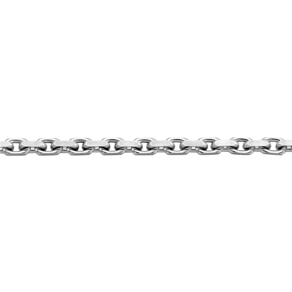 🦚 Damen Ankerkette Silber 925 Diamantiert , Kette ohne Stein