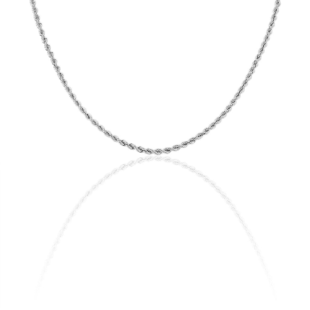 🦚 Damen Kordelkette Silber 925 , Kette ohne Stein
