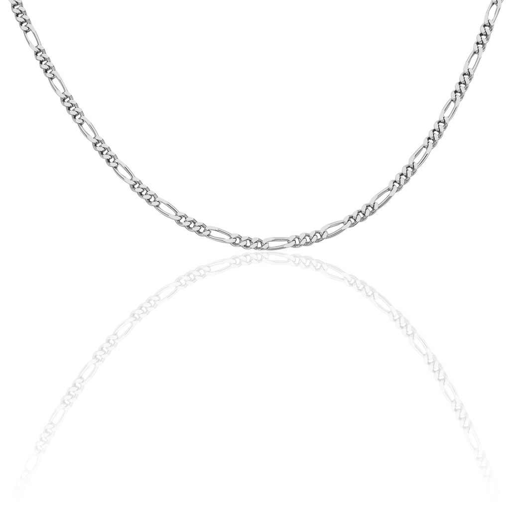🦚 Unisex Figarokette Silber 925 , Kette ohne Stein