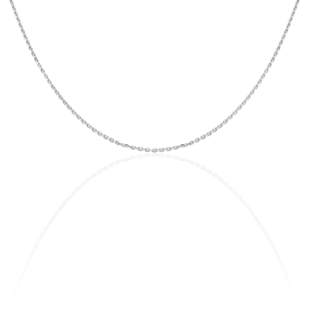 🦚 Unisex Ankerkette Silber 925 Diamantiert , Kette ohne Stein