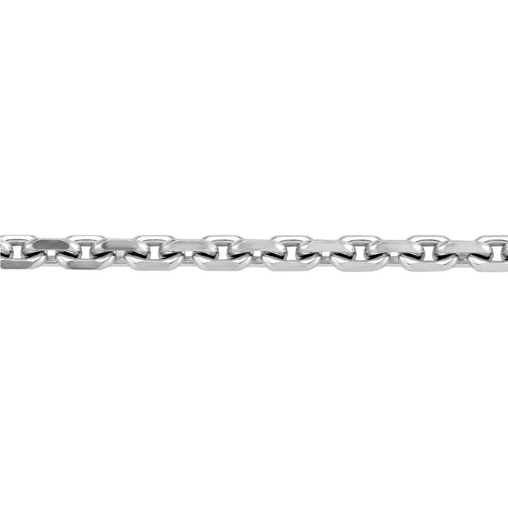🦚 Damen Ankerkette Silber 925 Diamantiert , Kette ohne Stein