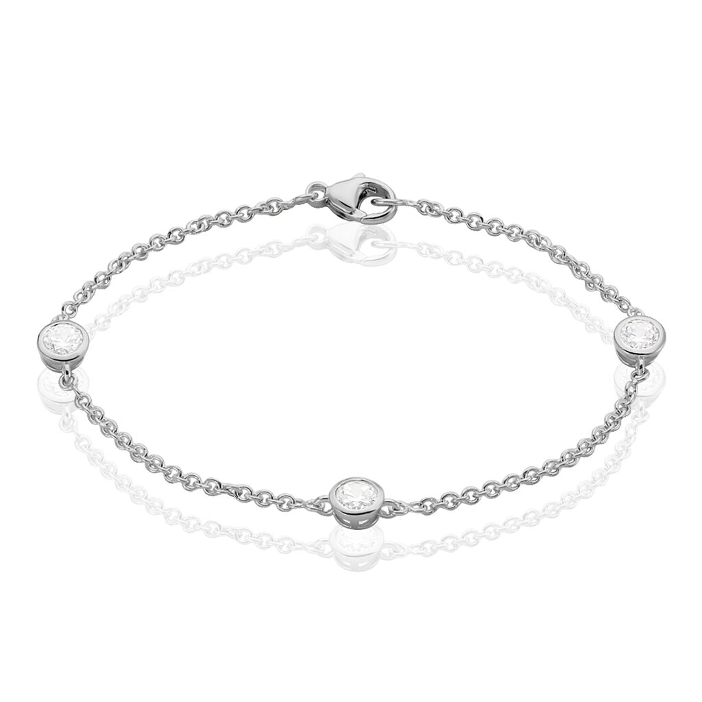 🦚 Damenarmband Silber 925 Zirkonia, Armband mit Stein