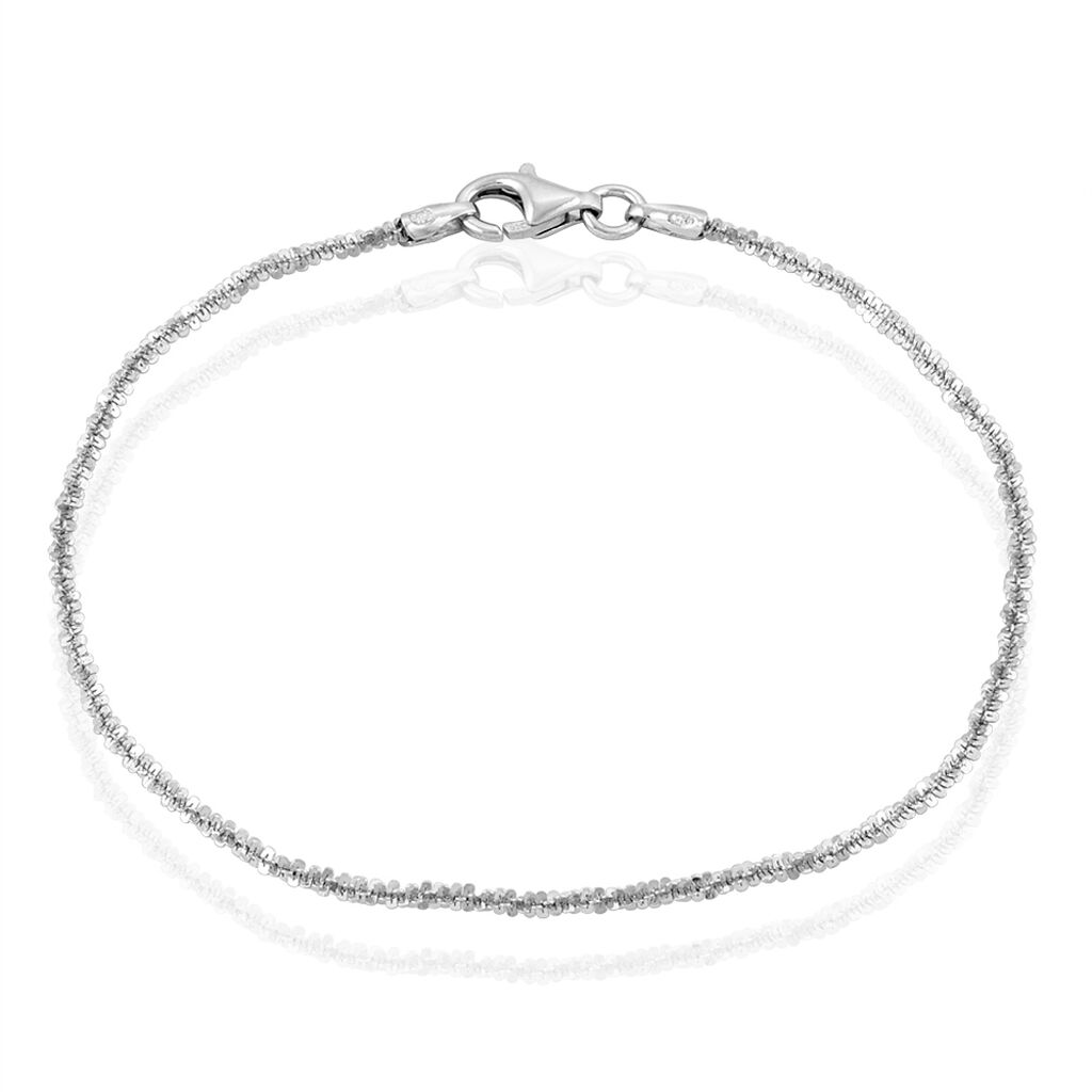 🦚 Damenarmband Kordelkette Silber 925 , Armkette ohne Stein