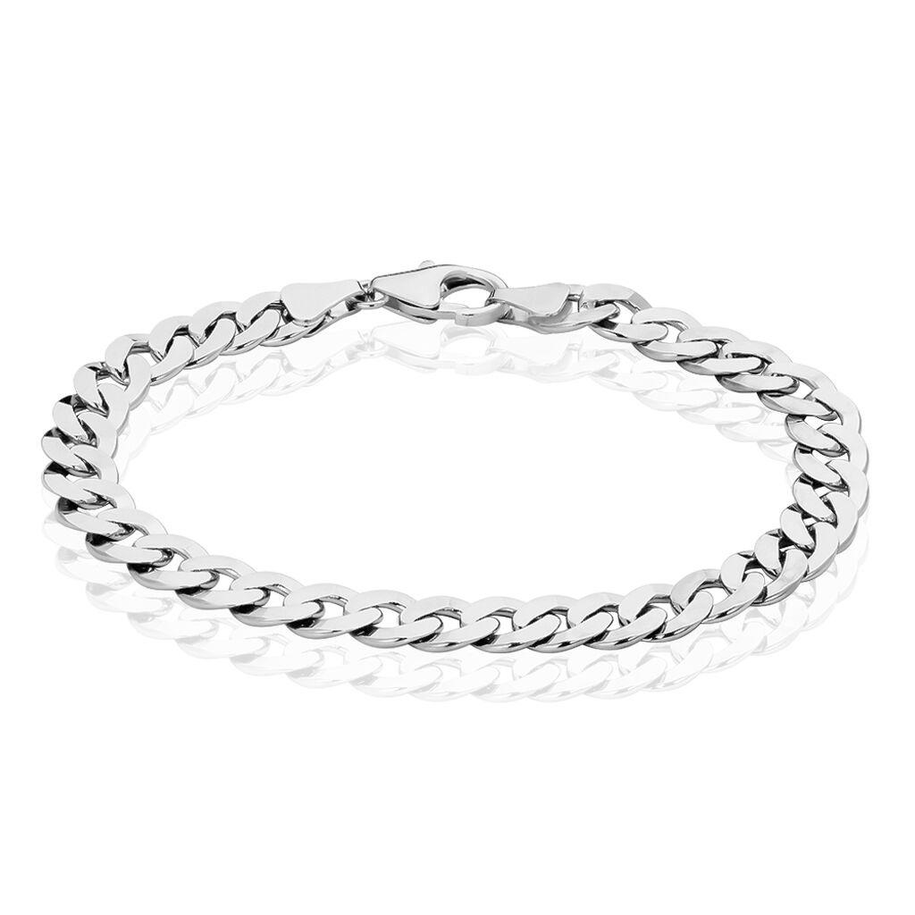 🦚 Unisexarmband Panzerkette Silber 925 , Armkette ohne Stein