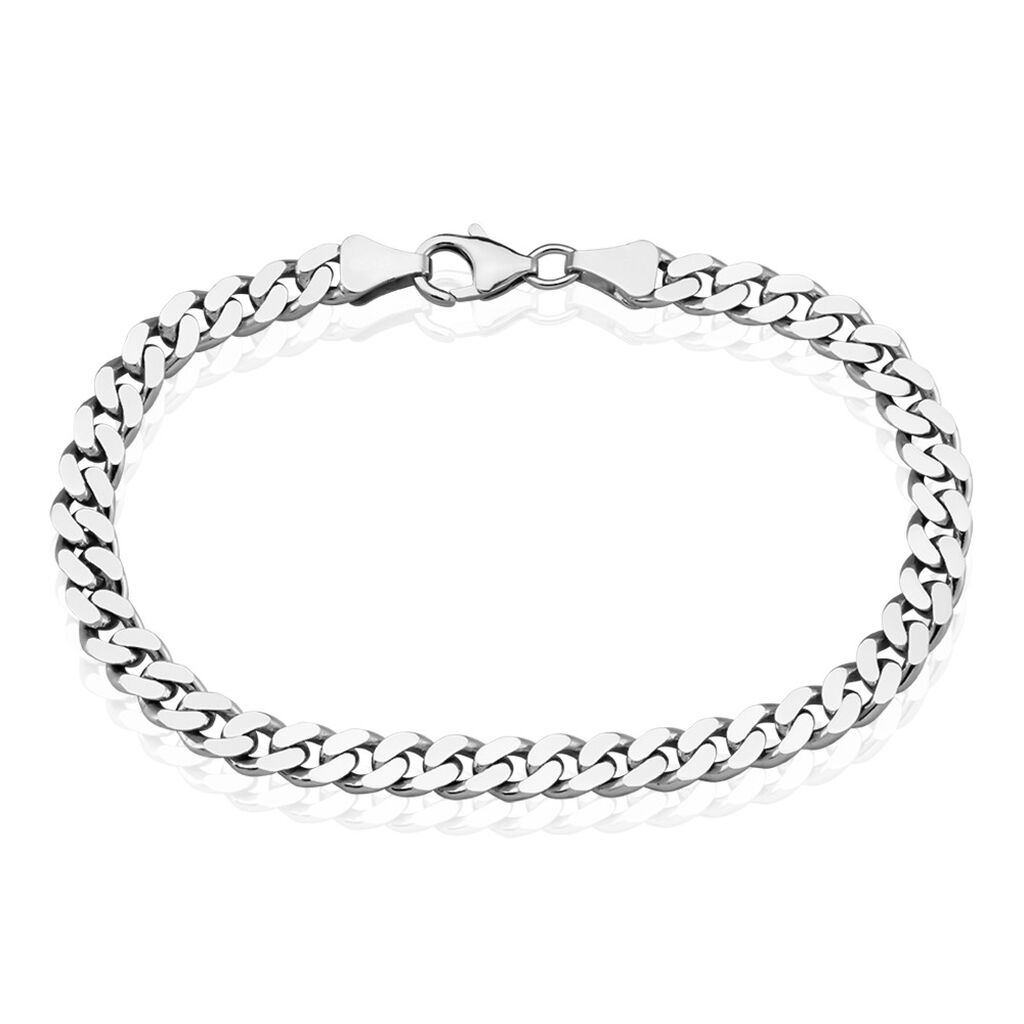 🦚 Unisex Armkette Silber Silber 925 Panzer S 6,00mm , Armkette ohne Stein