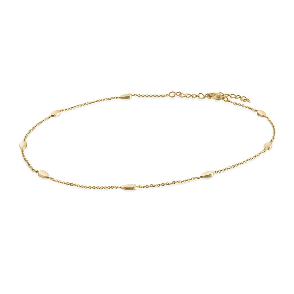🦚 Boccia Damen Halskette Titan Vergoldet, Collier ohne Stein
