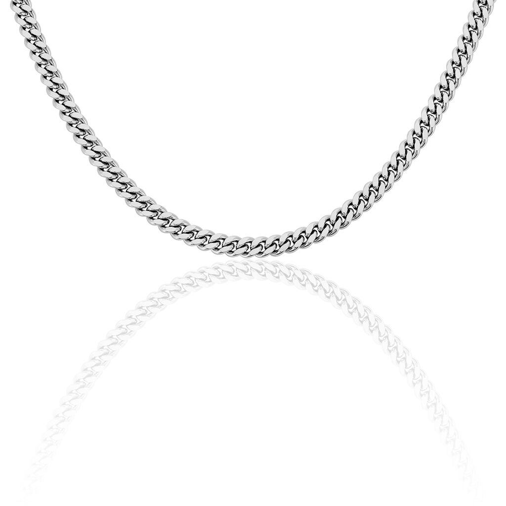 🦚 Unisex Panzerkette Edelstahl , Kette ohne Stein