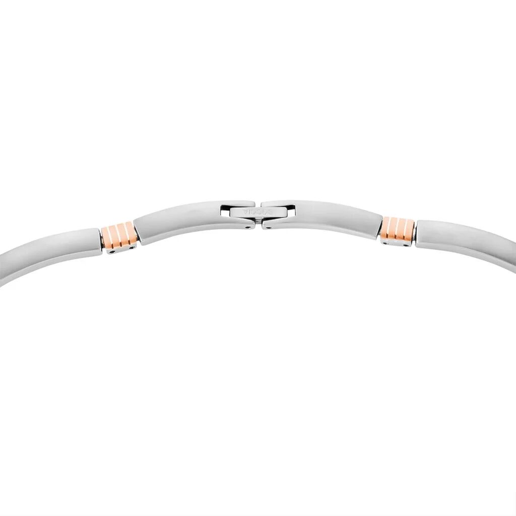 🦚 Boccia Damen Collier Titan Bicolor Vergoldet, Kette ohne Stein