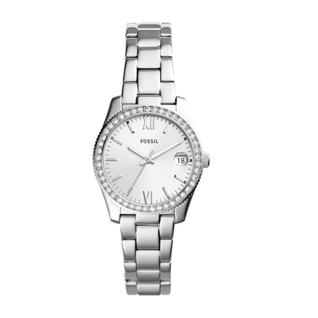 🦚 Fossil Damenuhr Scarlette Mini ES4317 Quarz, Uhr mit Stein