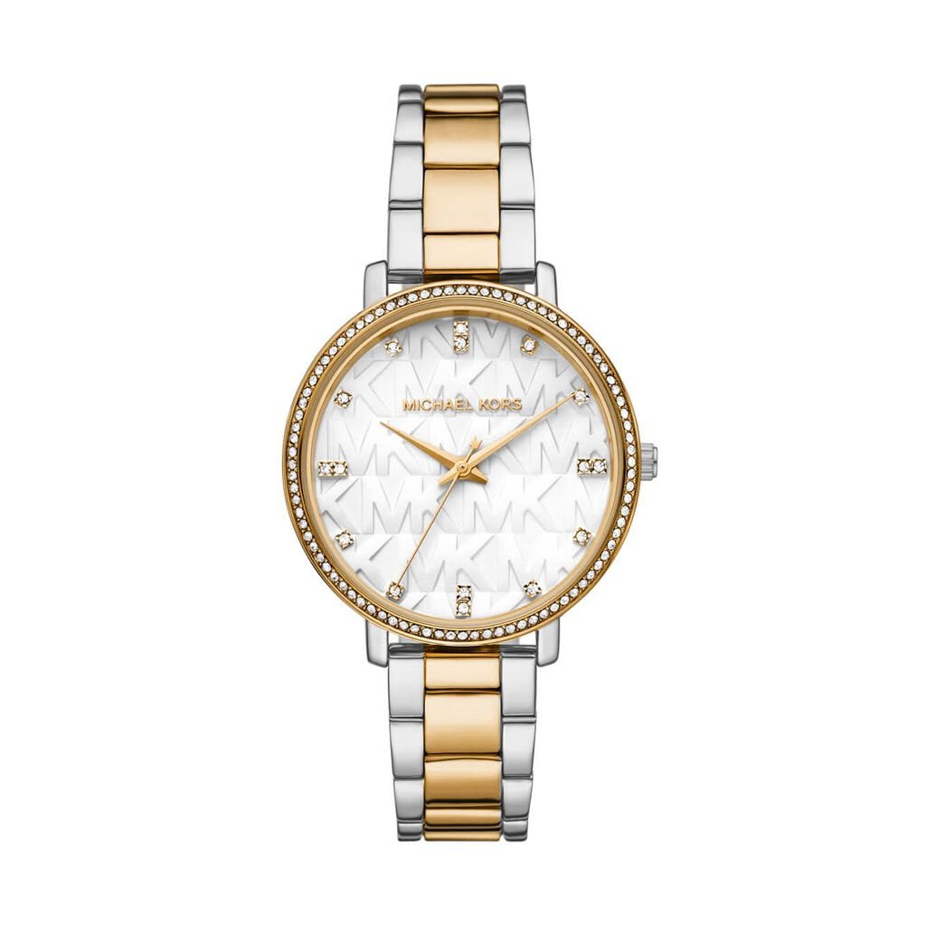 🦚 Michael Kors Damenuhr Pyper MK4595 Quarz, Uhr mit Stein